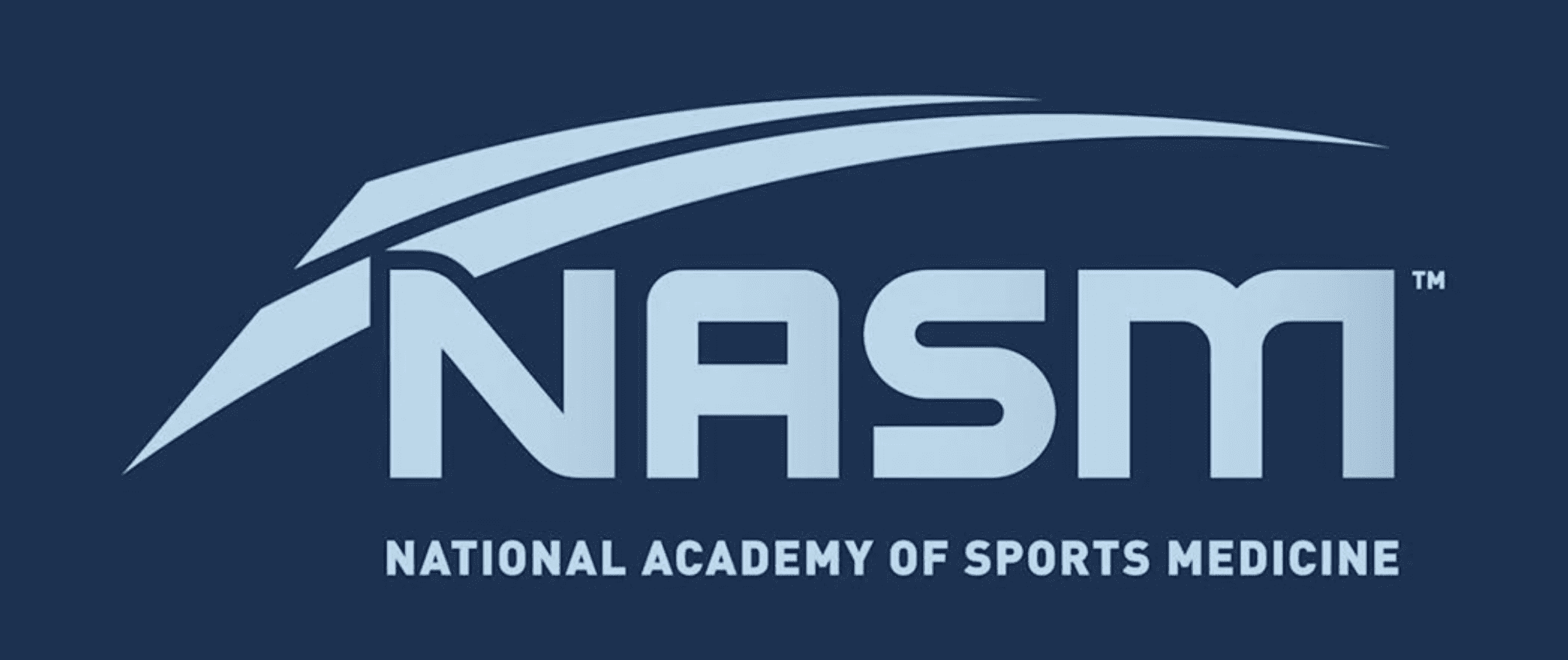 Logo of the National Academy of Sports Medicine (NASM) emphasizing fitness education and training for older adults.