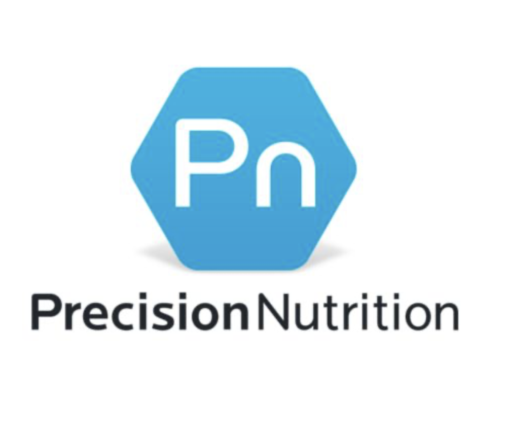 Precision Nutrition logo featuring a hexagon with "Pn" and the full name below, relevant for fitness resources for older adults.